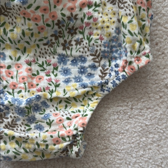 Charlotte & Star Floral Baby Romper - baby girls size 3-6M - Picture 6 of 8